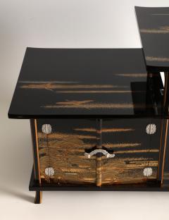  Maki e Set of Shelves with Designs Based on the Noh Drama Takasago 1910s 1920s - 4202416