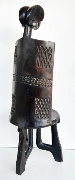  Makonde People Late 20th Century African Carved Throne Chair Makonde People of Tanzania - 4097070