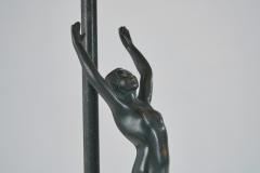  Malm metallvarufabrik AB Bronze Art Deco Table Lamp Europe ca 1930s - 3545014