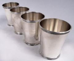  Manchester Silver Co Set of 4 Manchester Sterling Silver Mint Julep Cups - 3774751