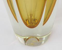  Mandruzzato A thickly modeled faceted Sommerso hand blown glass vase - 814809