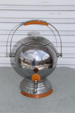  Manning Bowman Co Art Deco Machine Age Chrome and Bakelite Coffee Orb by Manning Bowman Ca 1930s - 3106777