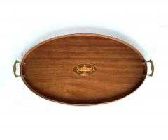  Manning Bowman Co Edwardian Butlers Serving Tray with Classical Inlay - 4487269