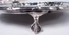  Mappin Webb Antique English Edwardian Regency Sterling Silver Salver 1911 - 4190295