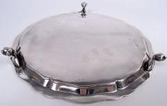  Mappin Webb Antique English Edwardian Regency Sterling Silver Salver 1911 - 4190296