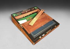  Mappin Webb Burr Walnut and Brass Campaign Writing Box by Mappin Webb - 4492797