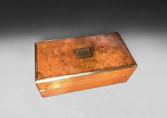  Mappin Webb Burr Walnut and Brass Campaign Writing Box by Mappin Webb - 4492802