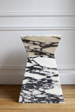  Marbera Aria Viola Marble Side Table - 2894012