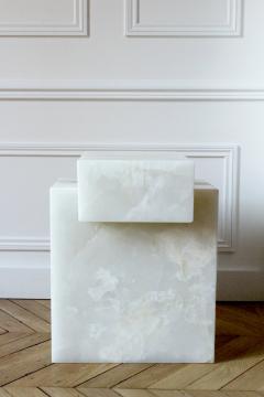  Marbera Gaia White Onyx Side Table - 2871267