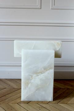  Marbera Gaia White Onyx Side Table - 2871269