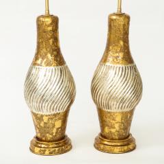  Marbro Lamp Company James Mont Style Gilded Porcelain Lamps - 906443