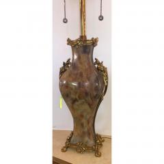  Marbro Lamp Company Marbo Neoclassical Exotic Marble Dore Bronze Table Lamp - 1694876