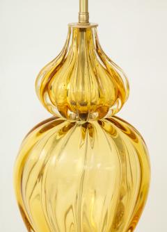  Marbro Lamp Company Marbro Amber Murano Glass Lamps - 905691