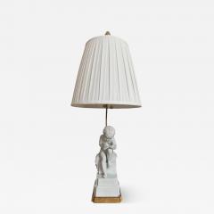  Marbro Lamp Company Mid Century Modern Marbro White Italian Pottery Table Lamp - 4248582