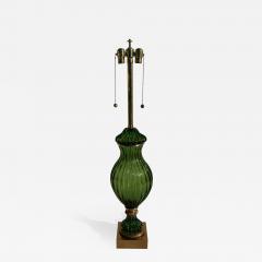  Marbro Lamp Company Murano Seguso Green Glass Lamp for Marbro - 772824