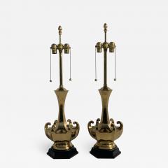 Marbro Lamp Company Pair of Brass Asian Style Lamps - 966980