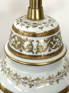  Marbro Lamp Company Pair of French Lidded Jars with Gilt Decoration by Marbro Lamp Co  - 3470207