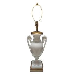  Marbro Lamp Company Pair of Marbro Neoclassical Blanc De Chin Urn Form Table Lamps - 4324662