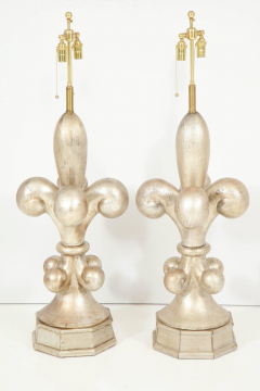  Marbro Lamp Company Pair of Spectacular Fleur de Lis Lamps by Marbro  - 921747