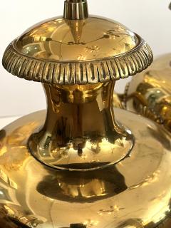  Marbro Lamp Company Striking Pair Hollywood Regency Marbro Polished Brass Hydria Lamps - 4696826
