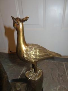  Marbro Lamp Company Stunning Marbro Brass Peacock Form Table Lamp Mid Century Modern - 1488455