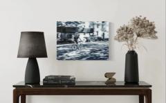  Marc VanDermeer Urban Expressionist Photography Titled Hermes of Man on a Bicycle in NYC - 2873823