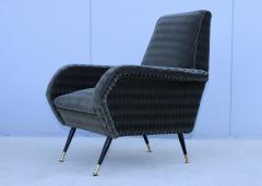  Marco Zanuso Style 1950s Mid Century Modern Italian Lounge Chairs With Donghia Mohair Upholstery - 3605641