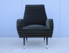  Marco Zanuso Style 1950s Mid Century Modern Italian Lounge Chairs With Donghia Mohair Upholstery - 3605642