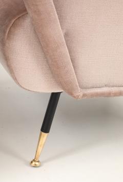 Marco Zanuso Style 1960s Marco Zanuso Style Italian Lounge Chairs In Mohair Fabric - 4579284