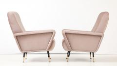  Marco Zanuso Style 1960s Marco Zanuso Style Italian Lounge Chairs In Mohair Fabric - 4579289