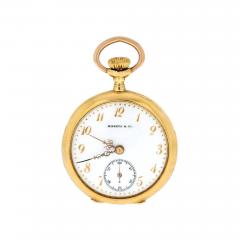  Marcus Co MARCUS CO 18K YELLOW GOLD VICTORIAN POCKET WATCH - 3281088