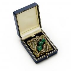  Marcus Co Marcus Co Art Nouveau Emerald and Diamond Plaque - 4780164