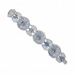  Marcus Co Marcus Co Mid Century Sapphire and Moonstone Bracelet - 4348032