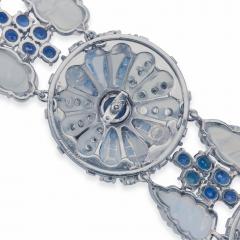  Marcus Co Marcus Co Mid Century Sapphire and Moonstone Bracelet - 4348034
