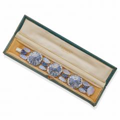  Marcus Co Marcus Co Mid Century Sapphire and Moonstone Bracelet - 4348036