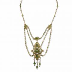  Marcus Co Marcus Co Plique jour Enamel and Peridot Necklace - 3047656