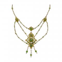  Marcus Co Marcus Co Plique jour Enamel and Peridot Necklace - 3051189