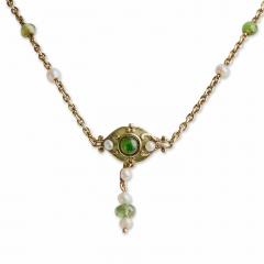  Marcus Co Marcus Co Plique jour Enamel and Peridot Necklace - 4518197