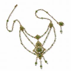  Marcus Co Marcus Co Plique jour Enamel and Peridot Necklace - 4518203