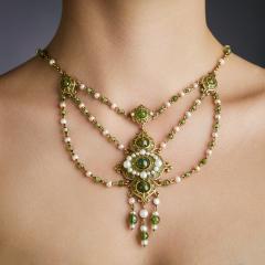  Marcus Co Marcus Co Plique jour Enamel and Peridot Necklace - 4518206