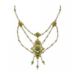  Marcus Co Marcus Co Plique jour Enamel and Peridot Necklace - 4519496