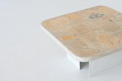  Marcus Paul Kingma Marcus Kingma square shaped coffee table in white The Netherlands 1992 - 3724815