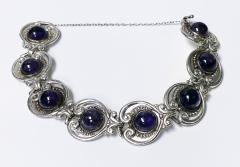  Margot de Taxco Margot de Taxco 1960 s Sterling Silver and Amethyst Bracelet - 2372989