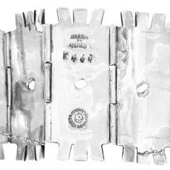  Margot de Taxco Margot de Taxco Rare Wide Enamel Sterling Bracelet - 4131742