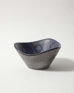  Mari Simmulson Glazed Ceramic Bowl with Tessellated Pattern by Mari Simmulson for Upsala Ekeby - 4425662