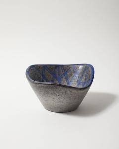  Mari Simmulson Glazed Ceramic Bowl with Tessellated Pattern by Mari Simmulson for Upsala Ekeby - 4425663