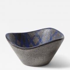  Mari Simmulson Glazed Ceramic Bowl with Tessellated Pattern by Mari Simmulson for Upsala Ekeby - 4426951