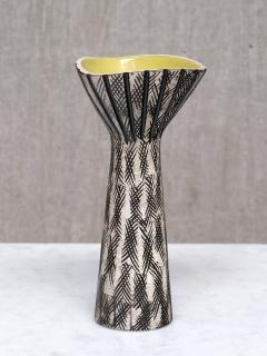 Mari Simmulson Mari Simmulson Calypso Relief Earthenware Vase Upsala Ekeby Sweden 1950s - 4731570