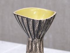  Mari Simmulson Mari Simmulson Calypso Relief Earthenware Vase Upsala Ekeby Sweden 1950s - 4731575
