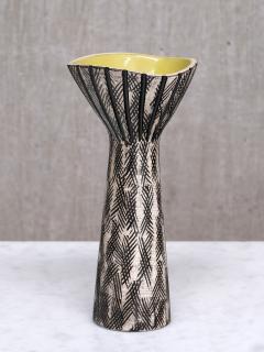  Mari Simmulson Mari Simmulson Calypso Relief Earthenware Vase Upsala Ekeby Sweden 1950s - 4731666